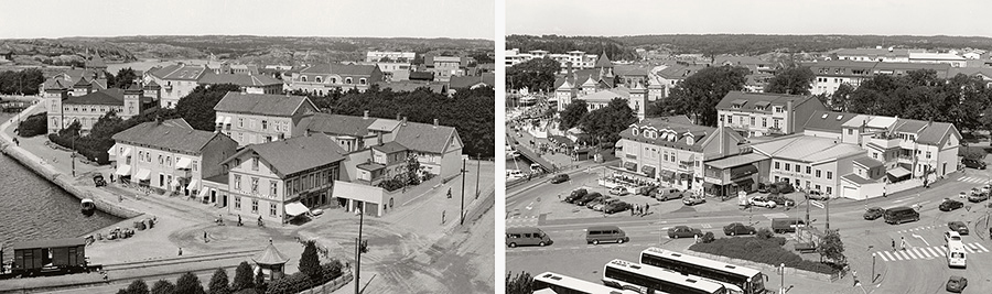 Strömstad, ca 1930 och 2000